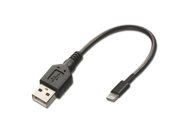 Alpine KCU-471i USB til Lightning kabel kort type, støtter 1A ladning 